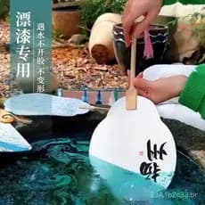 Leque pintado, conjunto de pigmentos de tinta flutuantes, kit de materiais para DIY, leque de laca natural com letras, p