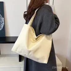 Bolsa de lona, bolsas tote estilo coreano, bolsa de tecido, bolsa de ombro, bolsa de compras, bolsa feminina, bolsa tote