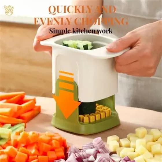Ferramenta de Picar em Cubos Cortador de Tiras Cortador de Rabanete em Cortador de Legumes Prensa de Cubos Legumes1 Bata