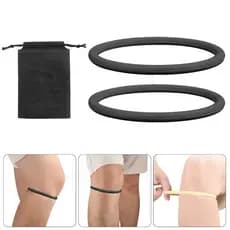Estone 1 Par De Alça De Suporte De Tendão Patelar Com Bolsa De Armazenamento Cinto De Patela Fina Para Homem