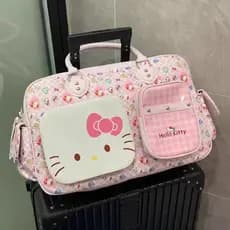 Bolsa de Viagem Hello Kitty - Bolsa de Academia de Grande Capacidade para Mulheres