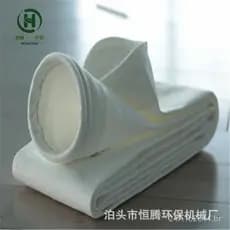 Saco coletor de pó de feltro agulhado para alta temperatura, material filtrante revestido com PTEE, saco filtrante à pro