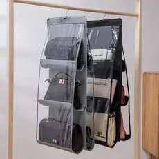 Bolsa De Armazenamento Para Armário De Guarda-Roupa Suspensa De Bolso