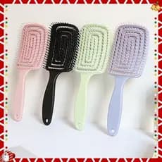 Pente De Cabelo Para Mulheres High Cranium Top Comb Lady Hair Macaron Ribs Massage