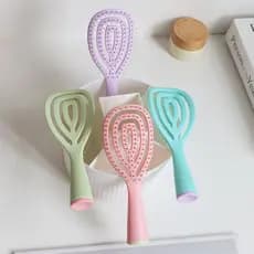Pente Compacto Portátil Macaron De Viagem Oco Escova De Limpeza Grátis