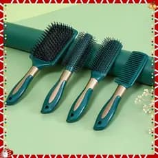 Pente Verde Dourado Feminino De Cabelo Senhora Estilo Massagem Airbag Alisamento