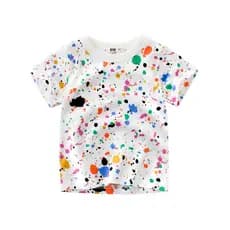 Versão coreana roupas infantis verão bebê manga curta camiseta infantil meninos meia manga topos roupas infantis