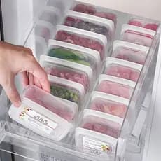 Geladeira caixa de carne congelada compartimento Freezer caixa selada caixa de armazenamento cebola gengibre alho arroz