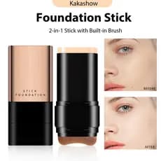 Kakashow Foundation Stick Com Pincel Hidratante Brilho Maquiagem Creme Base De Longa Duração N