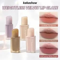 Kakashow Soft Mist Matte Lip Tint Cremoso Lama Labial Leve Altamente Pigmentado Antiaderente Cu