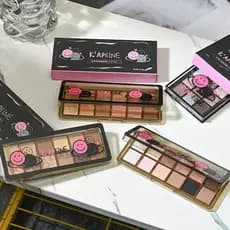 Sorriso 12 cores sombra paleta de cimento fosco terra cor leite chá paleta paleta paleta de sombras cosméticas