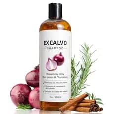 Shampoo, Shampoo de Cebola para Cabelo, com Óleo de Alecrim, Cebola Vermelha e Extrato de Canela, Previne a Queda de Cab