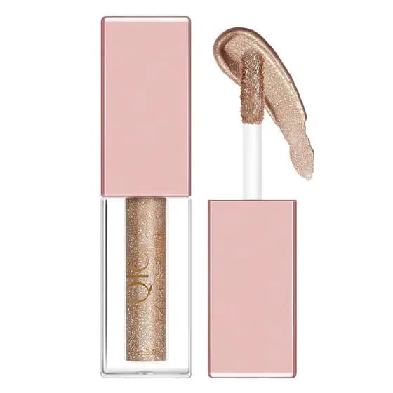 Conjunto de Sombras Líquidas Metálicas ACSUSS com Pincel de Maquiagem à Prova de Suor para Sombra de Olhos Brilhante e C