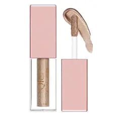 Conjunto de Sombras Líquidas Metálicas ACSUSS com Pincel de Maquiagem à Prova de Suor para Sombra de Olhos Brilhante e C