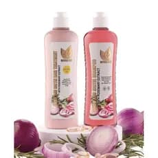 NATURAL SANT - Shampoo e Conjunto de Biotina de Cebola e Alecrim para Cabelos Mais Fortes, Mais Grossos e Mais Longos -