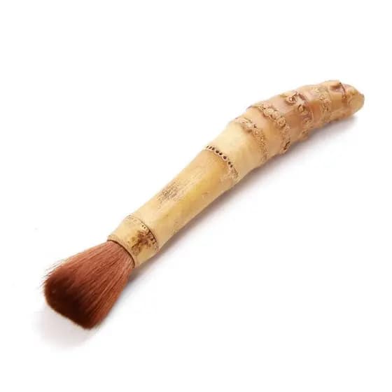 Pincel de Chá de Raiz de Bambu, Pincel de Chá de Bambu Natural, Pincel de Chá Criativo que Não Perde Cerdas, Acessório p