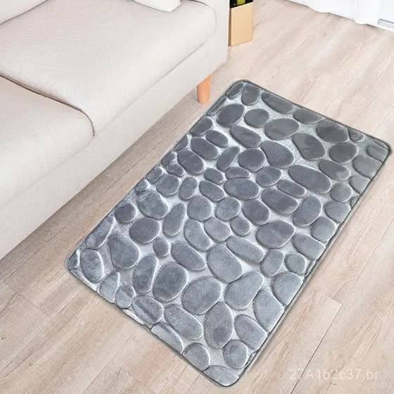 Tapete de pedra em relevo mais vendido, tapete de entrada, tapete para porta de quarto, tapete de cozinha, tapete absorv