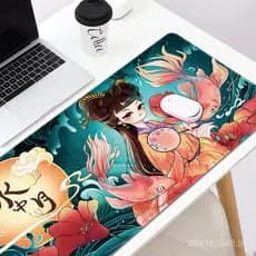 Mouse Pad Estilo Antigo, Extra Grande, Impermeável, Espesso, Com Borda Reforçada, Design Original, Tapete para Teclado d