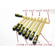 Limas de placa paralela grandes para corte de vidro, abrasivo de diamante semicircular para desbarbação de jade e pedras