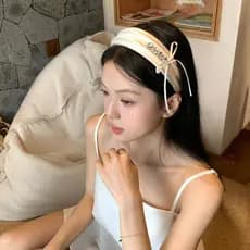 Renda de balé anjo com faixa de cabeça em laço
