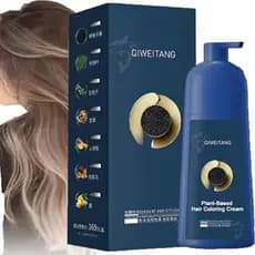 Shampoo Tintura de Cabelo Qiweitang - Shampoo Colorante de Cabelo Qiweitang, Creme Colorante de Cabelo à Base de Plantas