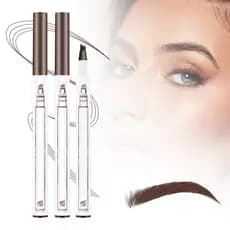 2 Lápis de Sobrancelha Mágicos 3D à Prova d'Água, Caneta de Microblading para Sobrancelhas 2025, Caneta de Sobrancelha P