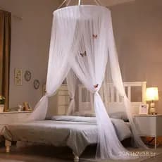 Rede mosquiteira de teto para atacado, estilo princesa, para cama de casal, para uso doméstico, para camas de 1,5m/1,8m,