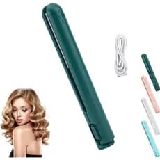 Cozy Home Curling Iron, Mini Curling Iron de Dupla Função, Curling Iron Sem Fio, Curling Iron Sem Fio Recarregável, Mini