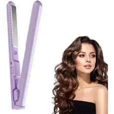 2025 Novo Mini Modelador de Cabelo de Dupla Função, 2 em 1 Mini Varinha Modeladora e Chapinha Alisadora, Alisador Portát