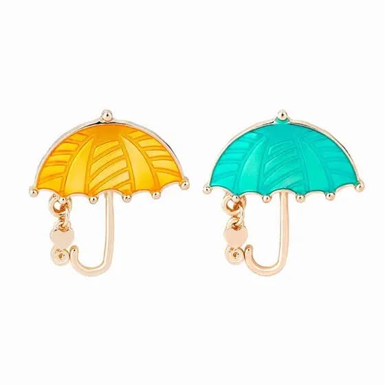 Novos acessórios de liga esmaltada em estilo europeu e americano, muito vendidos, broche de guarda-chuva de desenho anim