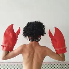 Luvas de látex criativas e divertidas em formato de pata de caranguejo, luvas em formato de pata de lagosta, presente qu