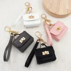 Bolsa Criativa Chaveiro Elegante Versátil De Couro Pingente Decoração De Capa De Telefone