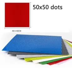 50x50 Pontos Placas De Base 12 Cores Clássico Blocos De Construção Montagem Placa Tijolo Compatível Com lego Tamanho Peq