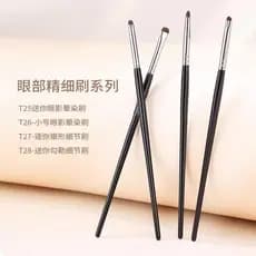 Conjunto de 4 pincéis para sombra, pincel de detalhes, pincel para aplicação de cor nos olhos, pincel de delineador de p