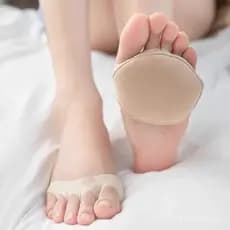Meias para sapatos de salto alto femininos, almofadas para a parte frontal do pé, meias curtas, meias invisíveis recorta