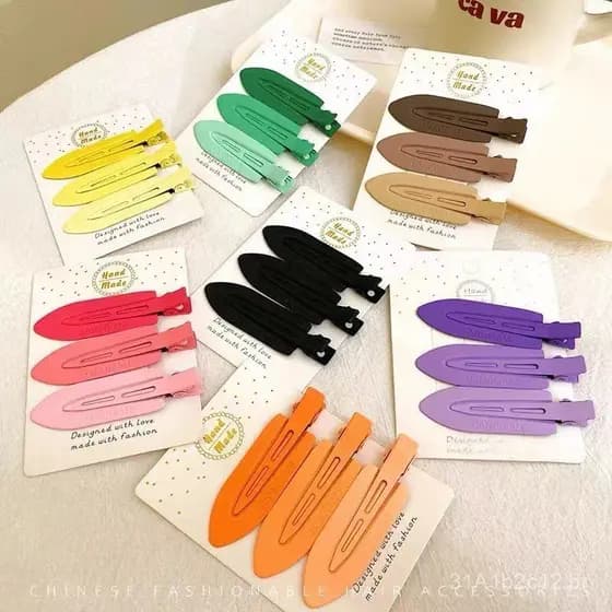 Presilhas de cabelo de metal em cores gradientes estilo coreano e japonês para meninas, presilhas laterais elegantes, pr