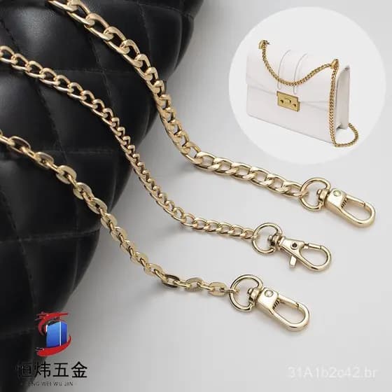 A mesma bolsa NK de alta qualidade da Hyuna com alça transversal de corrente, alça de ombro de corrente O plana de metal