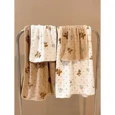 Toalha de banho de urso fofo para mulheres, uso doméstico e adulto, absorvente de água, secagem rápida, sem fiapos, toal