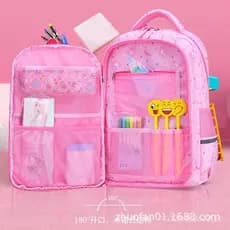 Mochila Escolar para Meninas, Estilo Coreano Fofo para Crianças de 6 a 12 Anos, Mochila para Meninas do Primeiro ao Sext