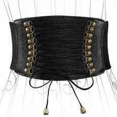 Cintos extra largos europeus e americanos para mulheres, cintos largos elásticos com franjas para decoração de saias e c