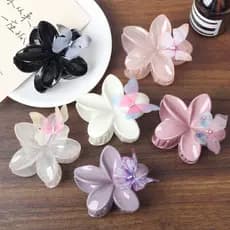 Novo 2026 Borboleta Amor Flor hairpin Ovo grab clip Feminino Tubarão Clipe Europeu E Americano Moda Acessórios Para O Ca