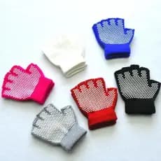 Luvas de Inverno para Crianças de 5 a 12 Anos, Meio Dedo, Antiderrapantes, Novas Luvas de Malha Quentes para Meninos e M