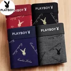 Cuecas Boxer de Algodão para Homens Playboy IOW7