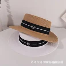 Chapéu de palha de estilo novo, chapéu masculino, chapéu feminino, chapéu artístico vintage, chapéu feminino para proteç