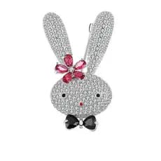 Acessórios de estilo coreano da Bella Jewelry, broche criativo e fofo de coelho, alfinete versátil para ternos e camisas