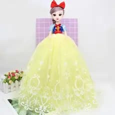 Boneca de Vestido de Noiva Musical Inteligente de 55cm, Princesa Simulada que Canta e Conta Histórias, Brinquedo de Aniv