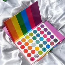 Versão atualizada da paleta de sombras arco-íris de 35 cores, sombras matte e com glitter, fáceis de aplicar, sem logoti