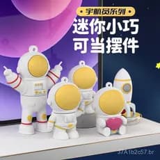 Pen drive USB criativo em formato de astronauta, caixa surpresa para eventos corporativos, presente para celular, pen dr