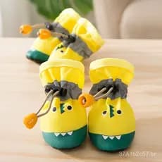 Sapatos de sola macia estilo crocodilo para pequenos animais de estimação, antiderrapantes para uso externo, adequados p