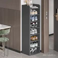 Sapateira com prateleiras em camadas, para entradas estreitas, uso doméstico simples, modelo novo e moderno, solução de